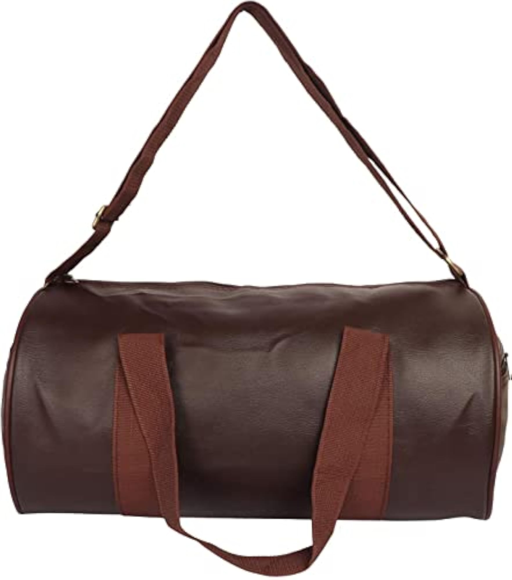 Pack of 2 PU Leather Gym Duffel Bags with Shoulder Strap, Unisex